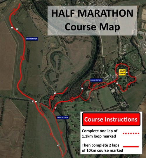 half marathon Course map